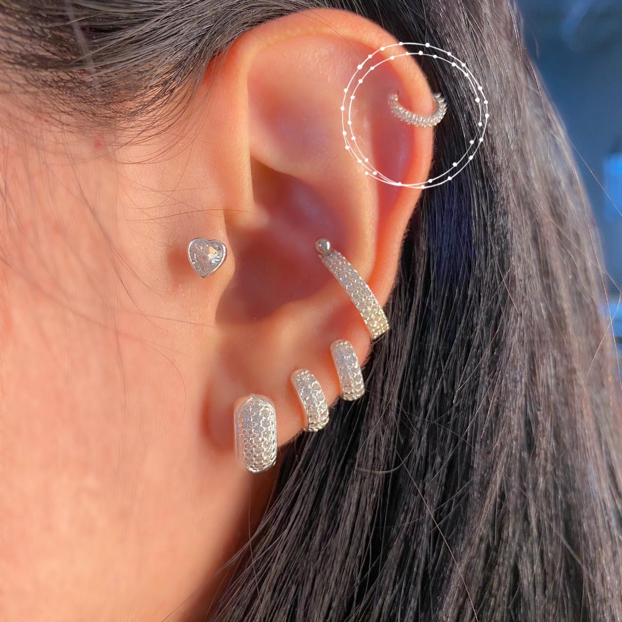 piercing prata 925 nariz