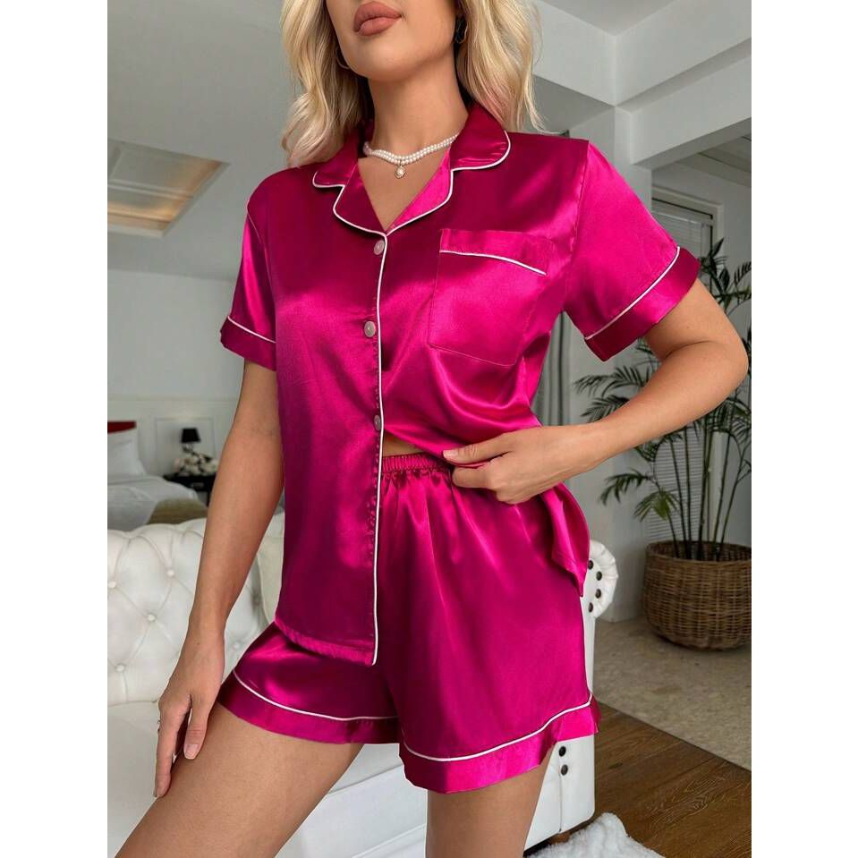 pijama americano cetim longo