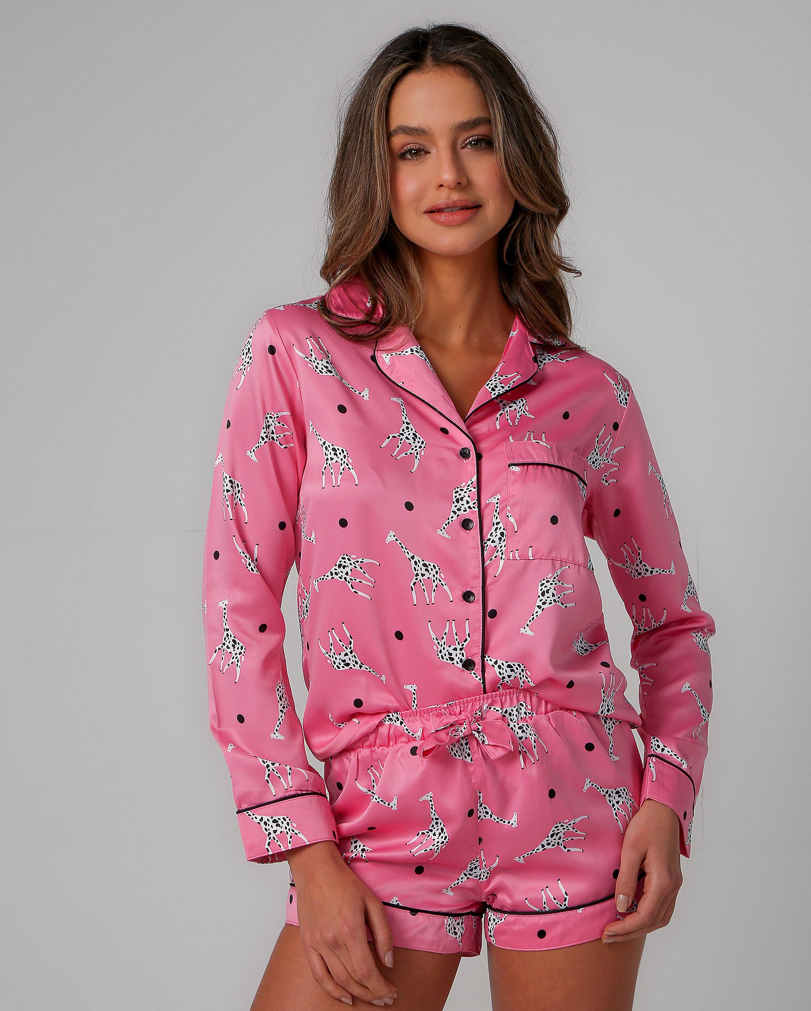 pijama americano cetim com elastano