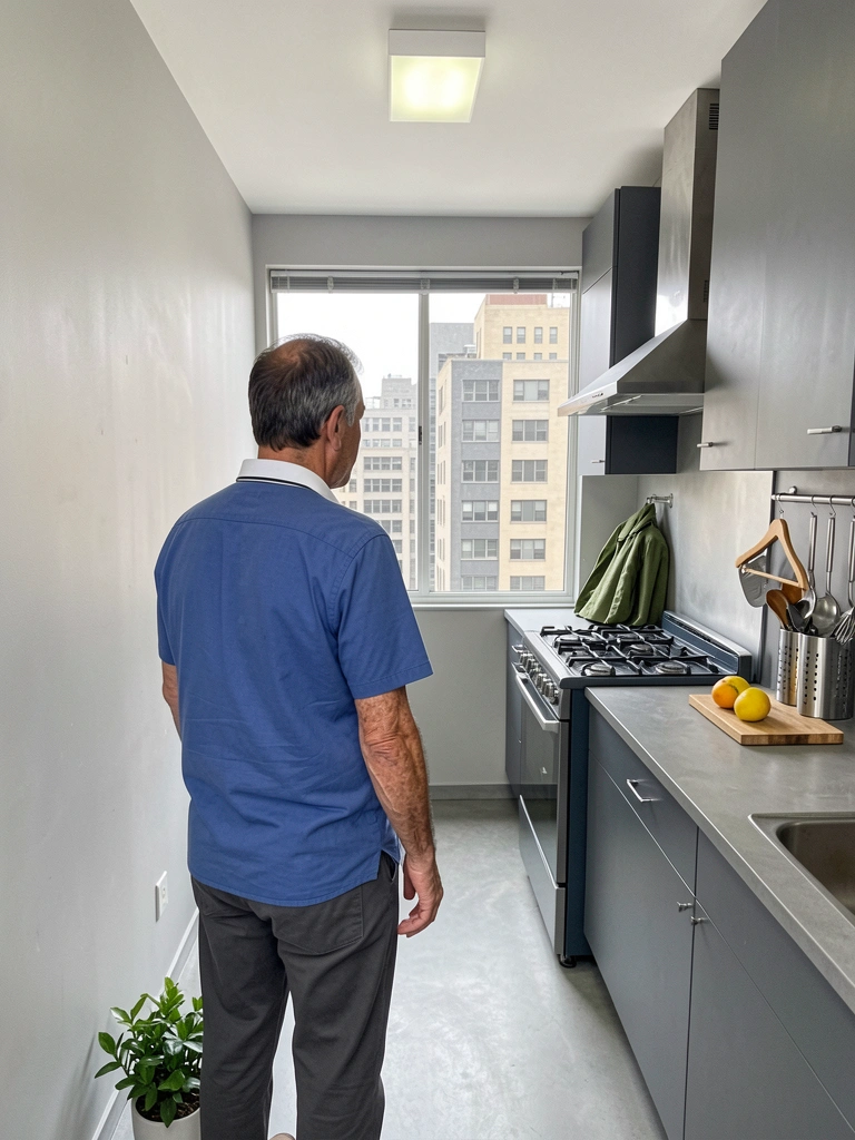 Piso de cimento autonivelante cinza com acabamento liso e aspecto industrial, ambiente amplo e iluminação natural.