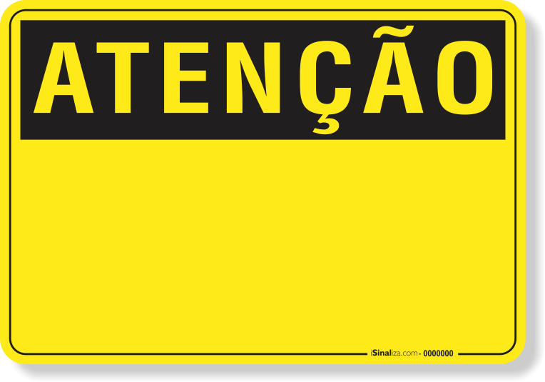 placa de aviso