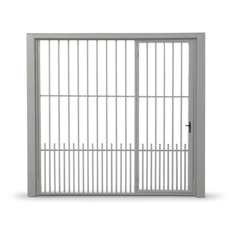 portão metalon fechado