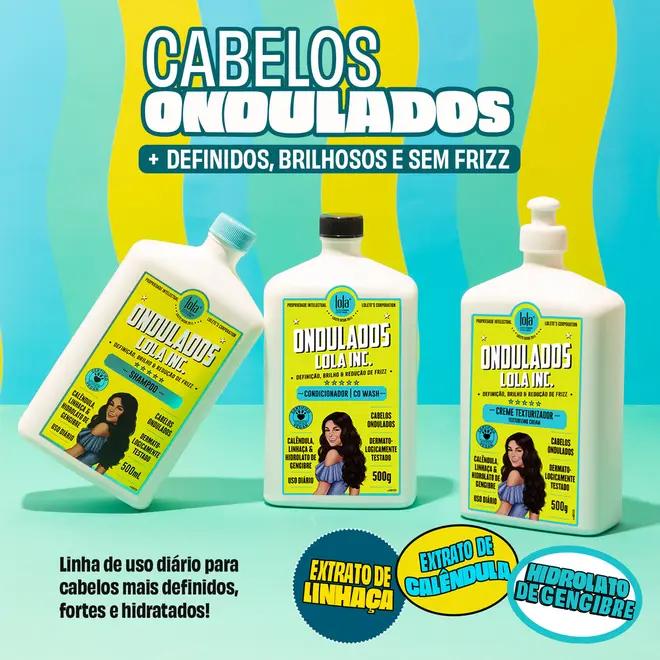 finalização cabelo ondulado leve