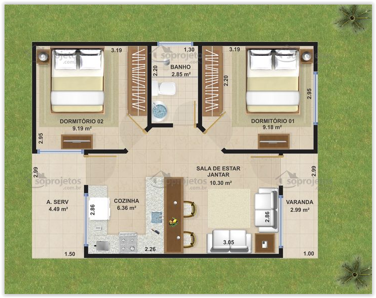 plantas de casas prontas para construir