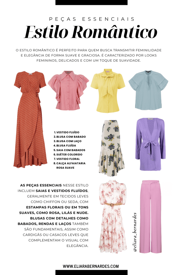 paleta de cores românticas para moda