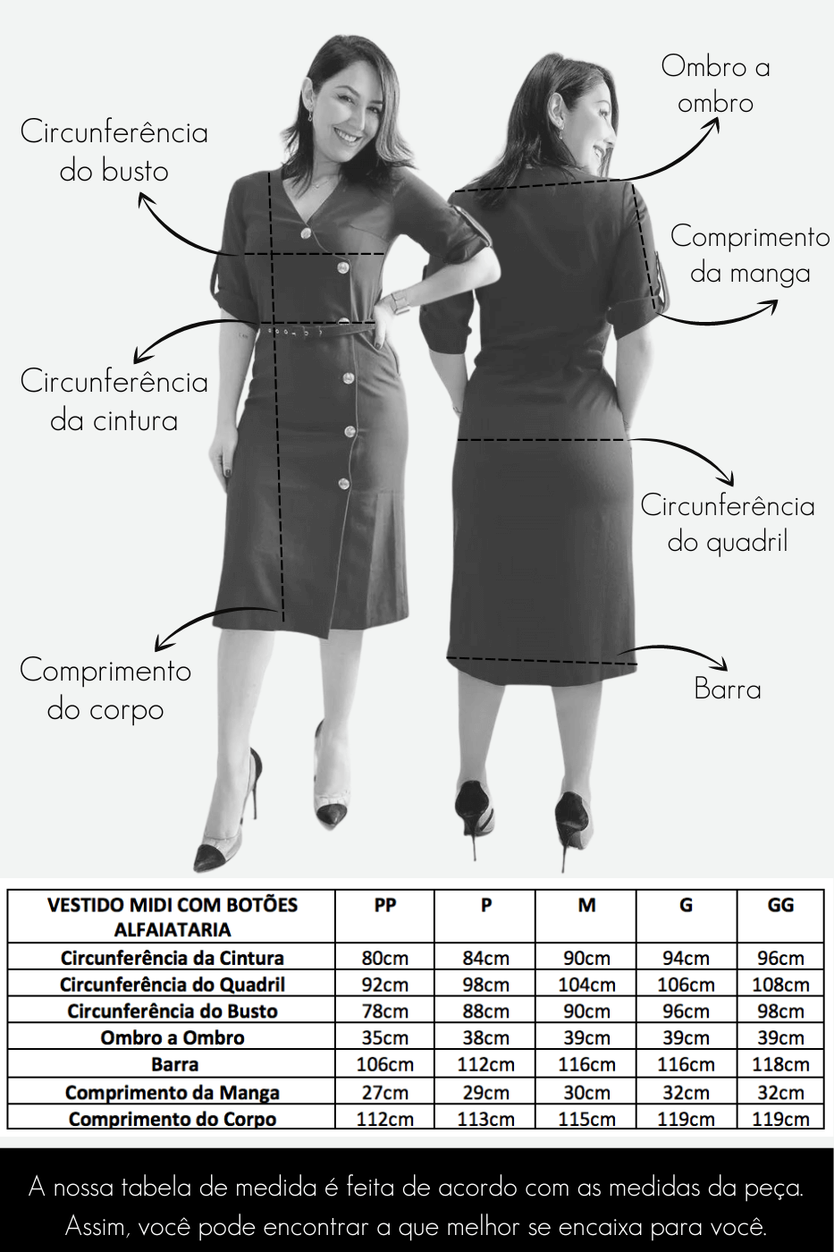 comprimento ideal vestido midi