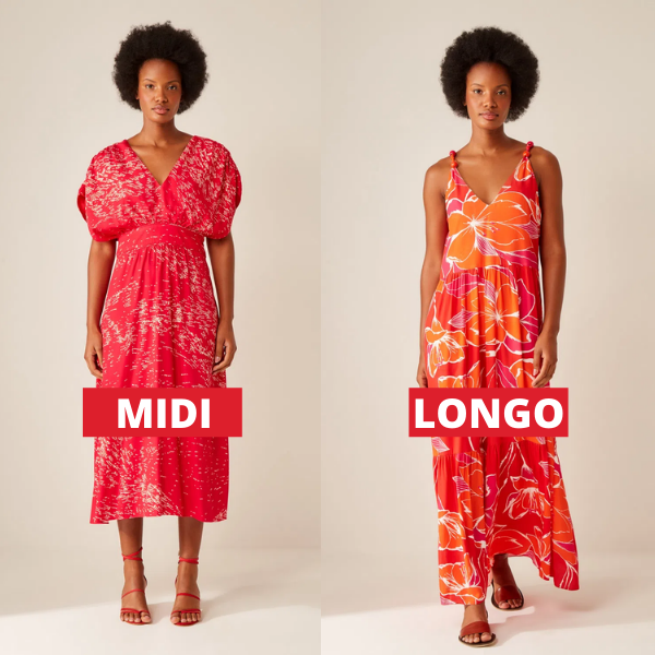 vestido midi para altas