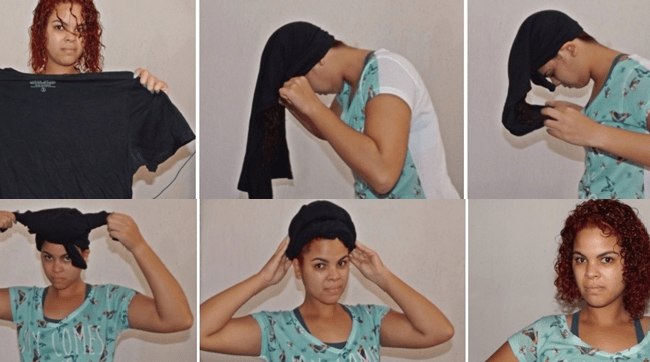 técnica plopping cabelo cacheado