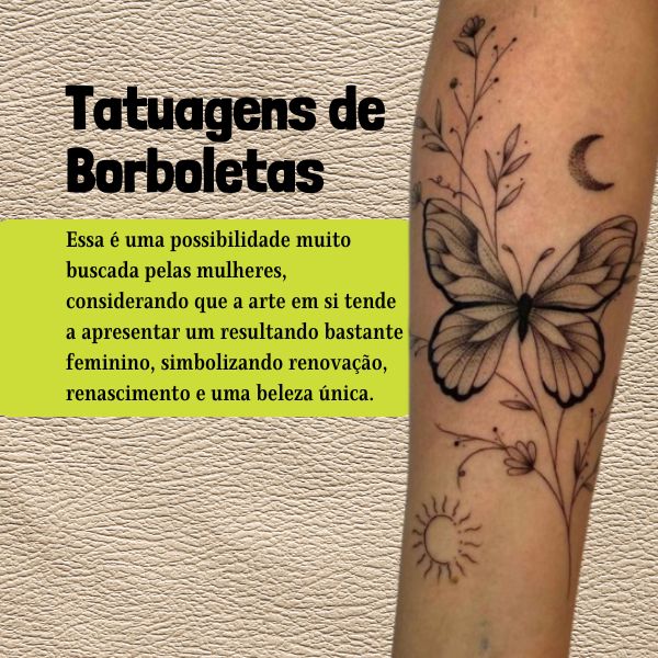 simbolismo tatuagem borboleta braço