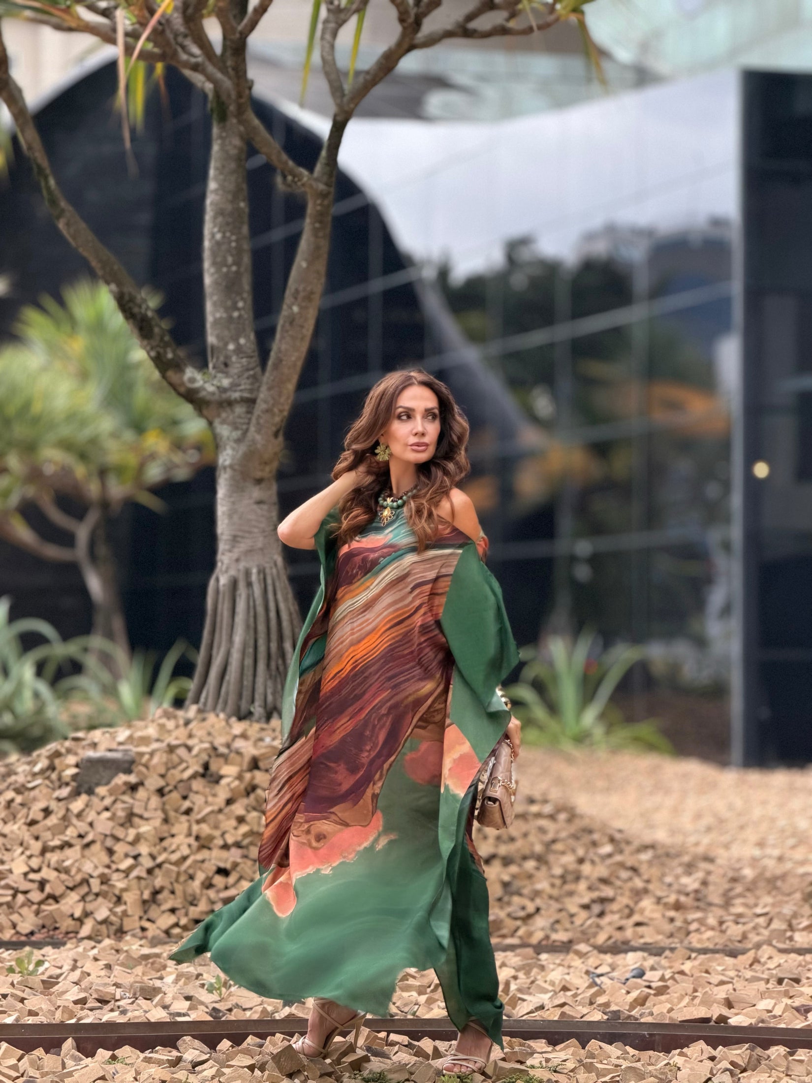 vestido longo para plus size alongar