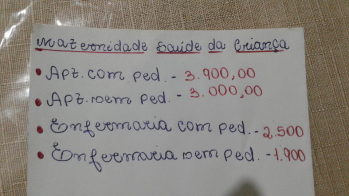quanto custa um parto cesárea particular