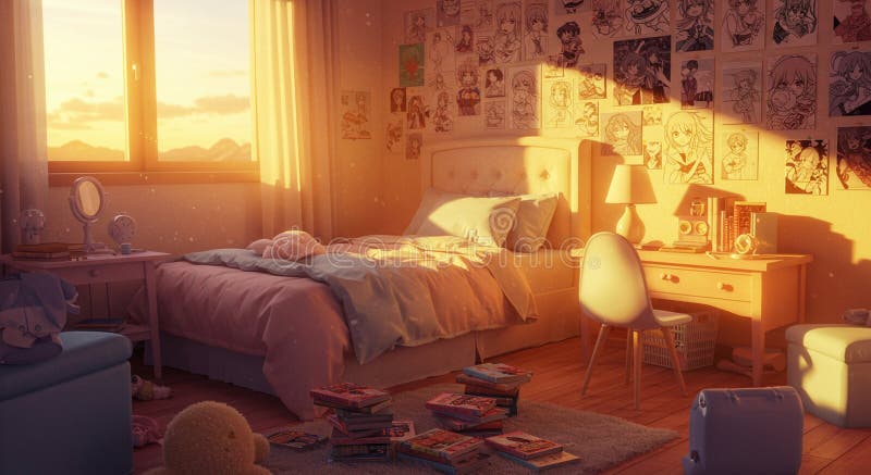 inspiração quarto otaku