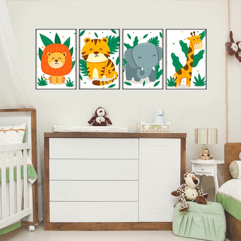 quarto de bebê tema selva