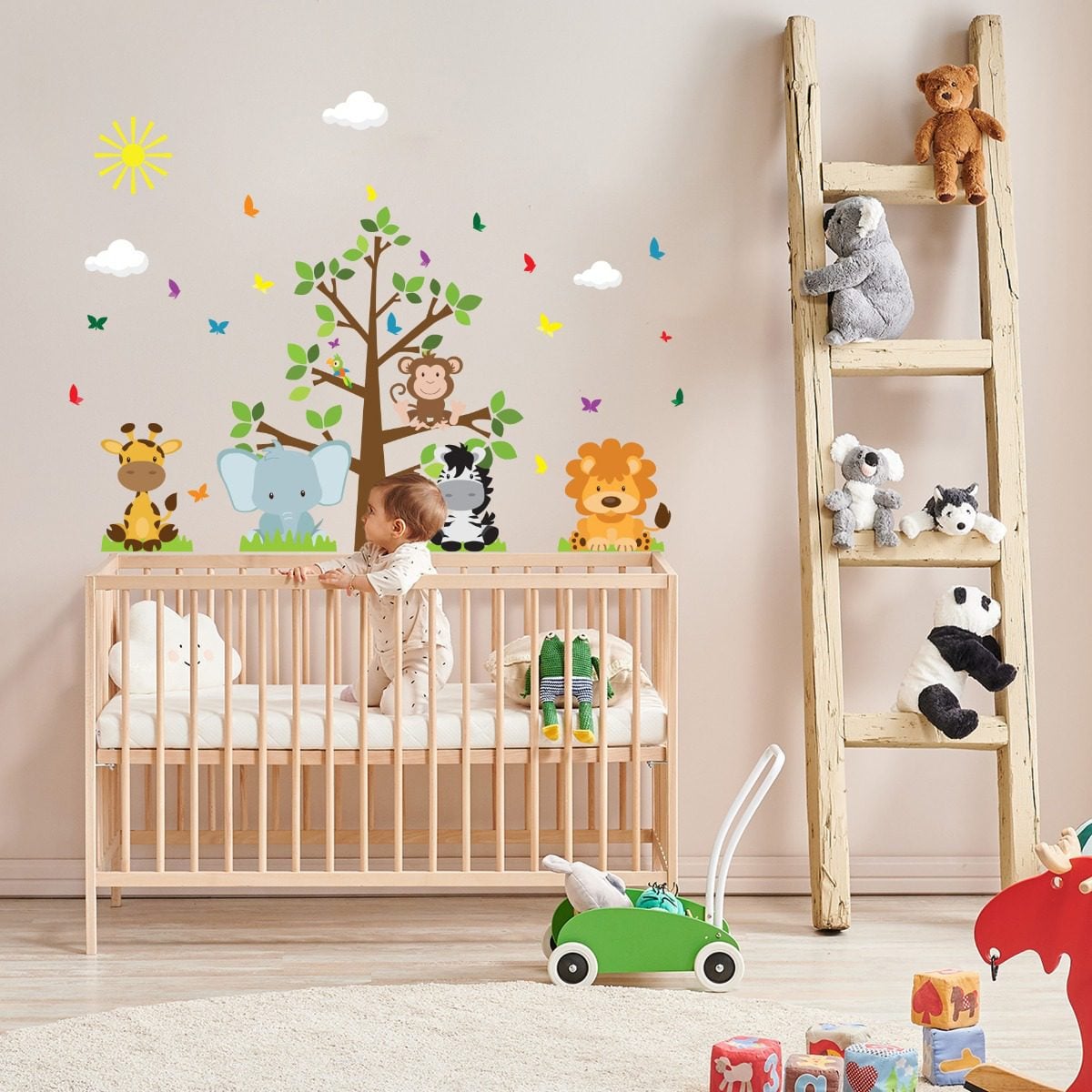 móveis quarto bebê tema natureza