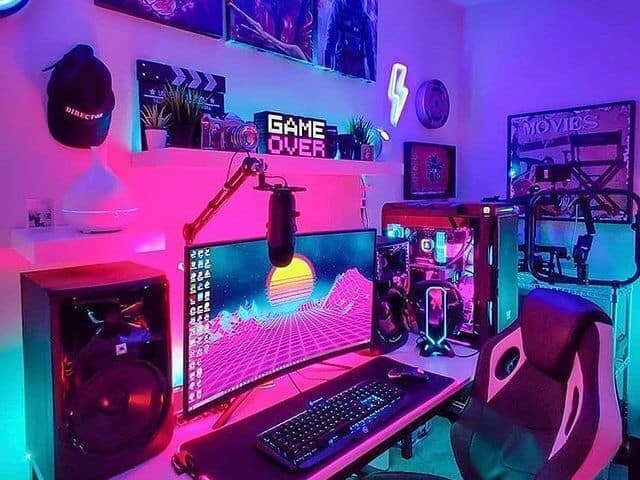 quarto gamer feminino 10