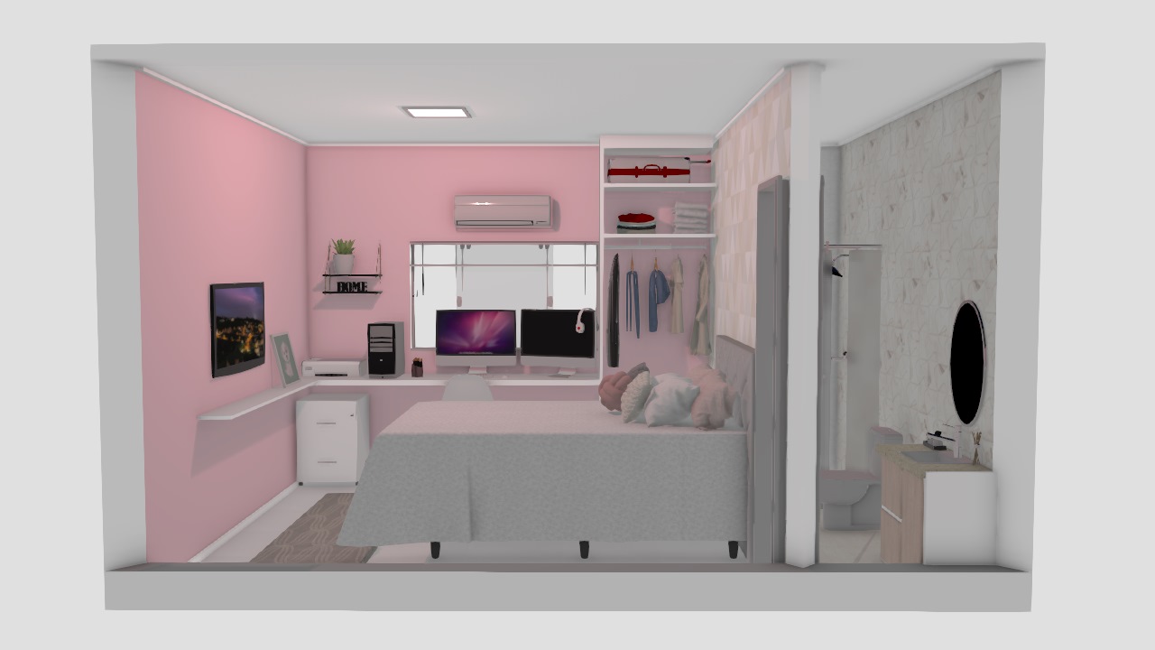 quarto gamer feminino 11