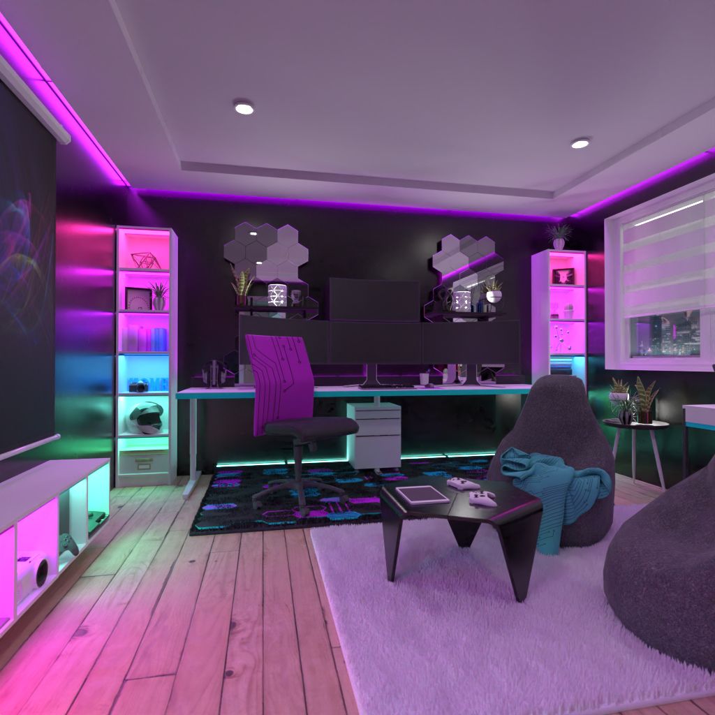 quarto gamer feminino 3