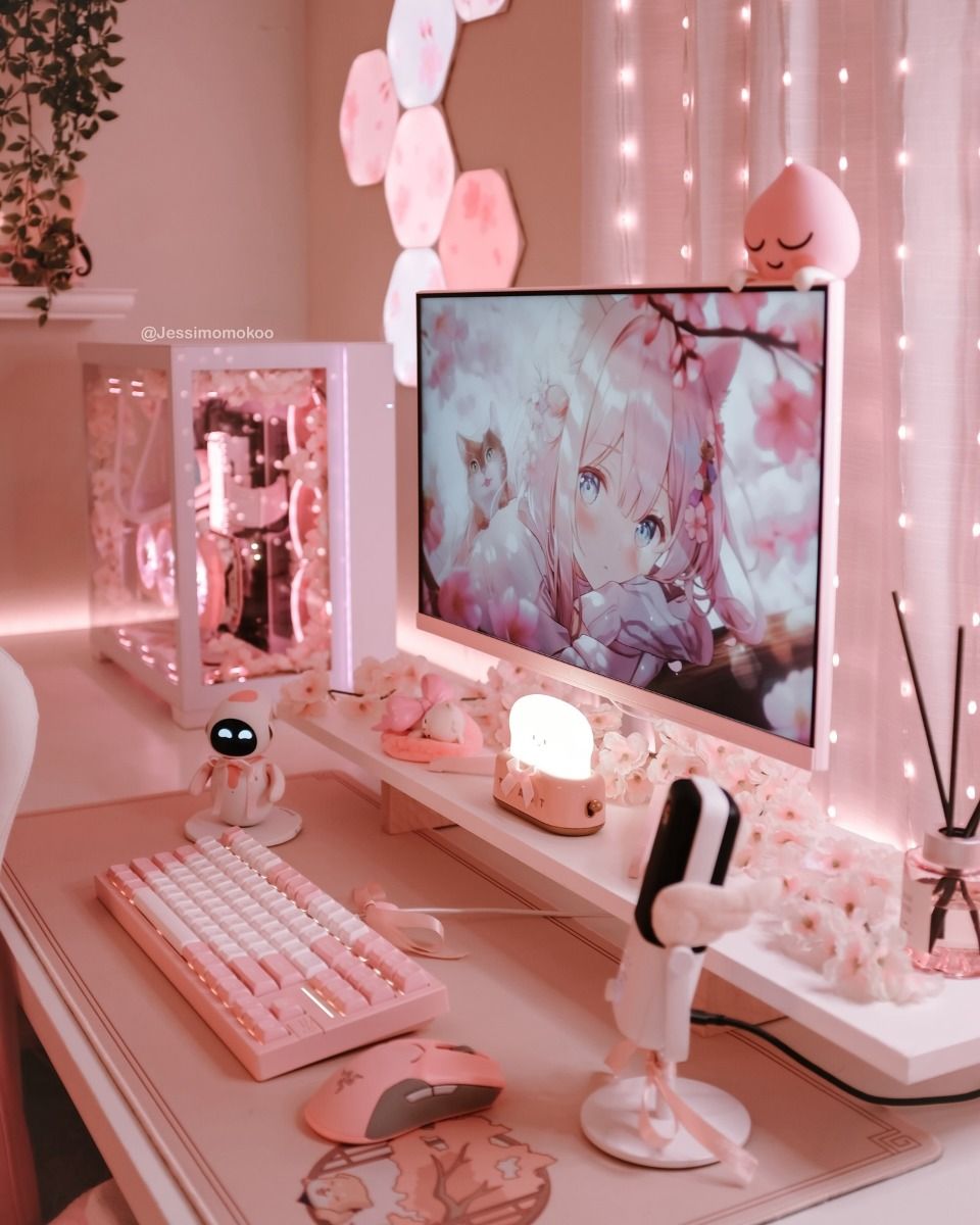 quarto gamer feminino 4