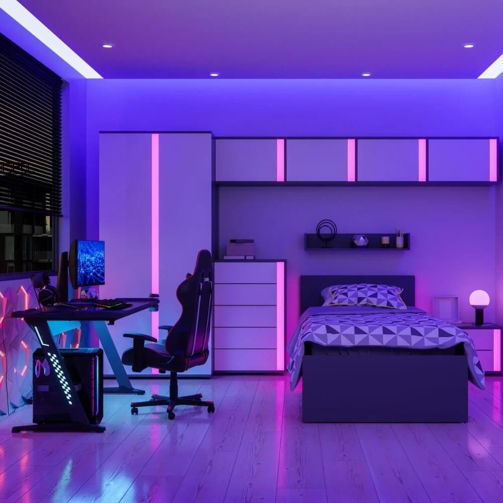 quarto gamer feminino 5