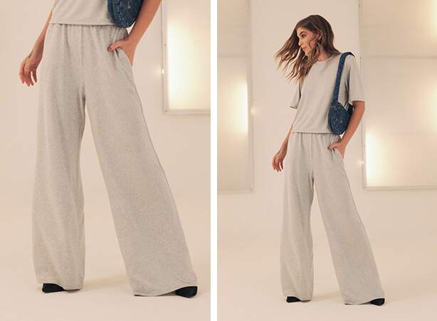 looks com calça pantalona