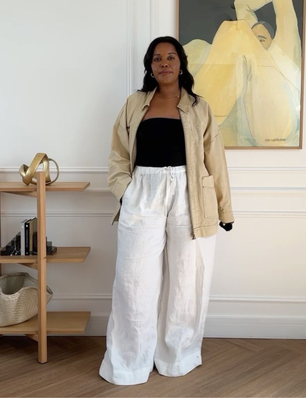 blusa para calça pantalona cintura alta