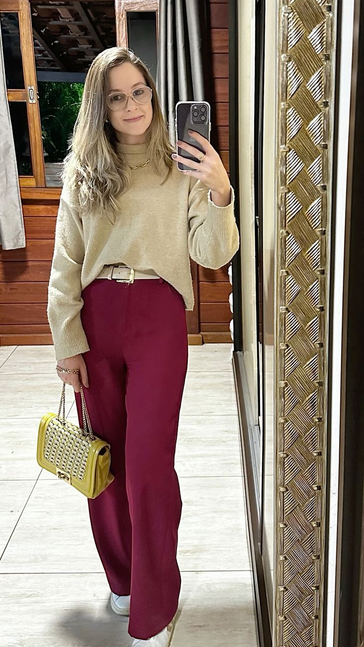 looks com calça pantalona