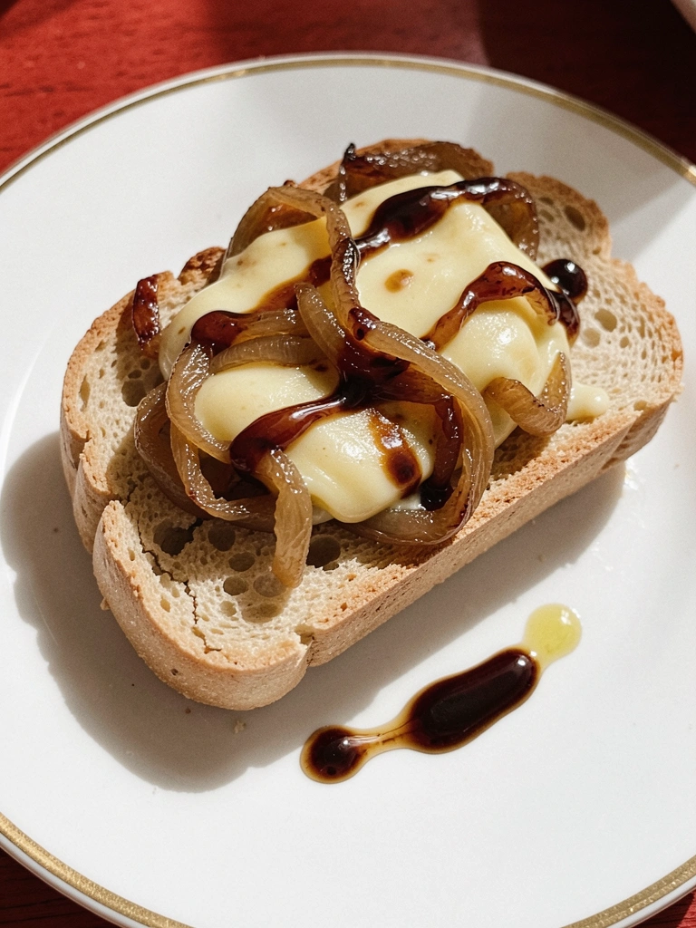 Cesta de vime com pães variados, torradas e um pedaço de queijo brie sobre tábua de madeira.