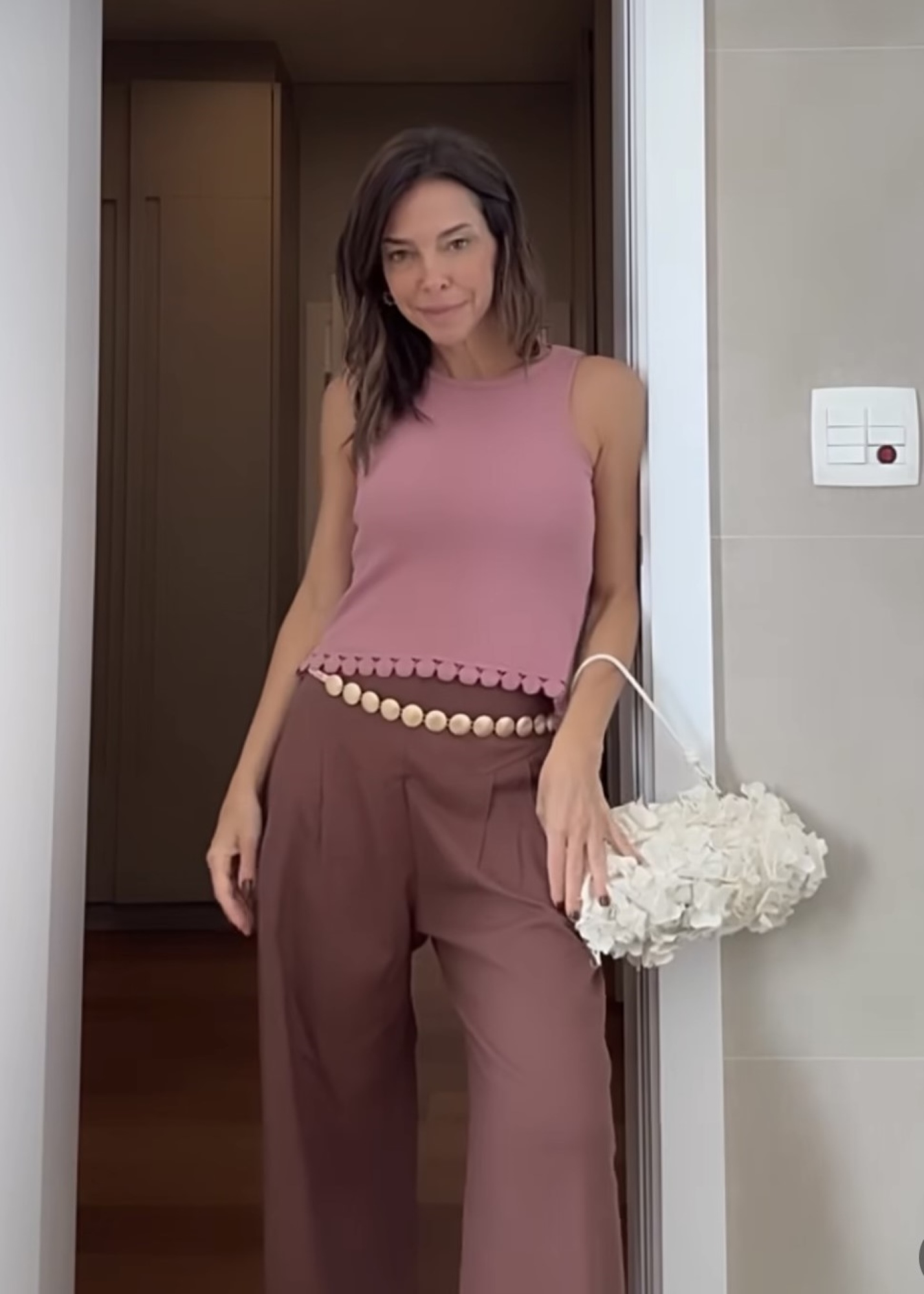 conjunto regata de tricô e blazer