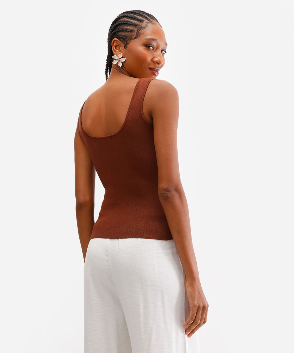 regata tricot feminina