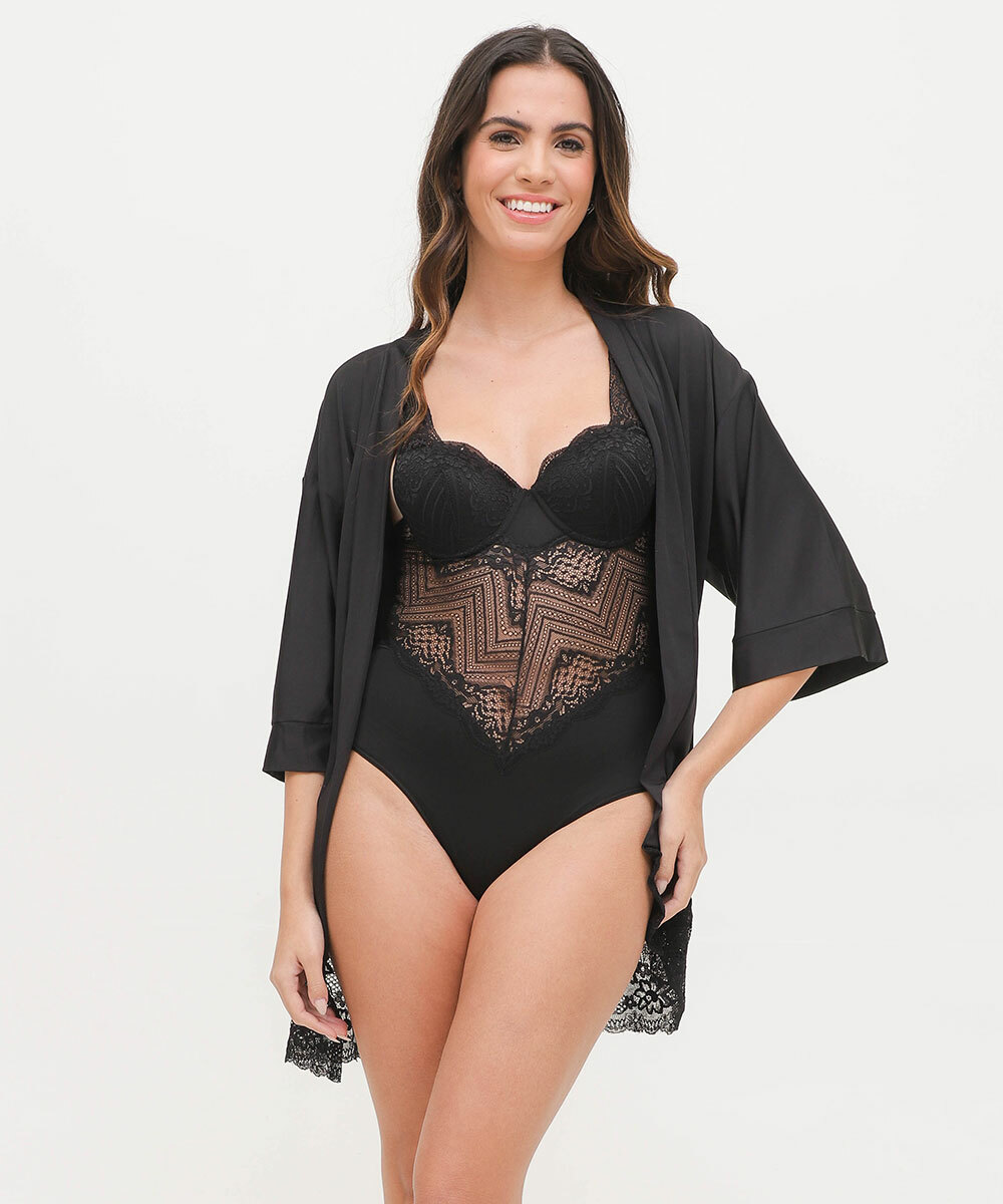 robe de cetim com renda