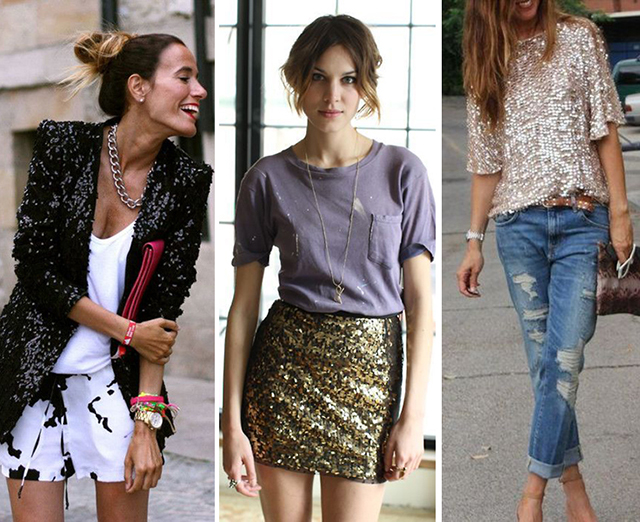 tendências moda brilho feminino
