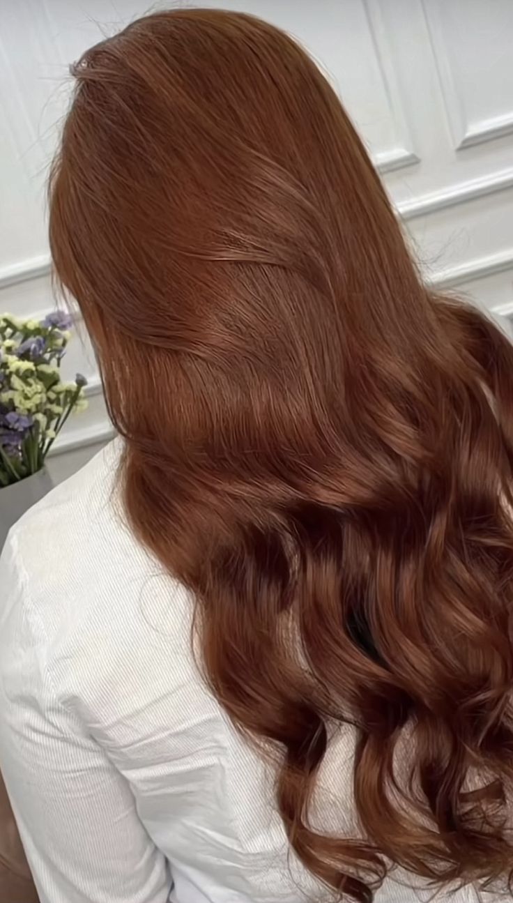 cabelo ruivo acobreado