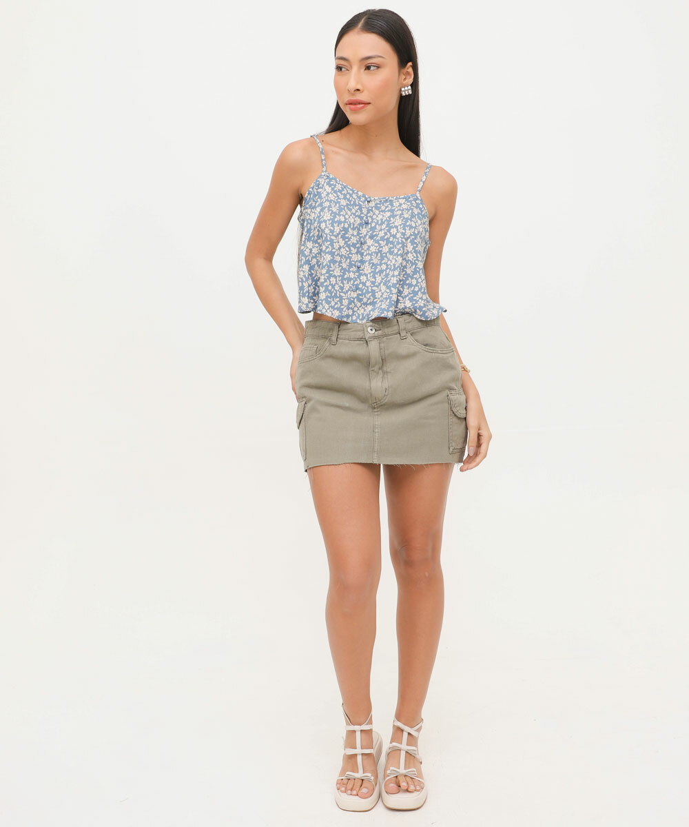 saia cargo feminina