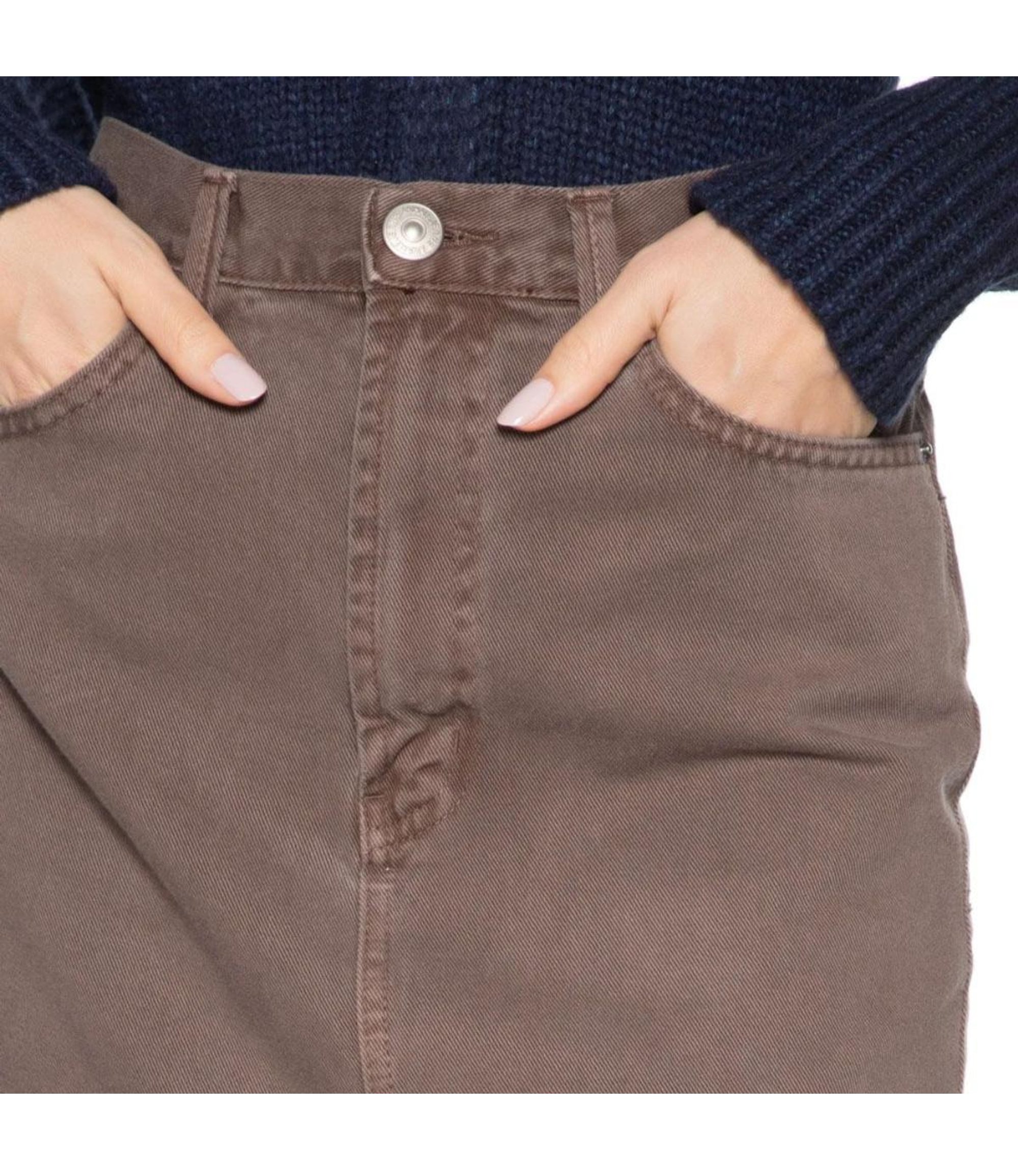saia jeans Animale lavagem clara