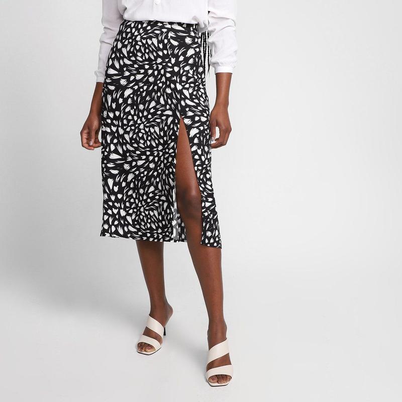 onde comprar saia jeans Animale fenda