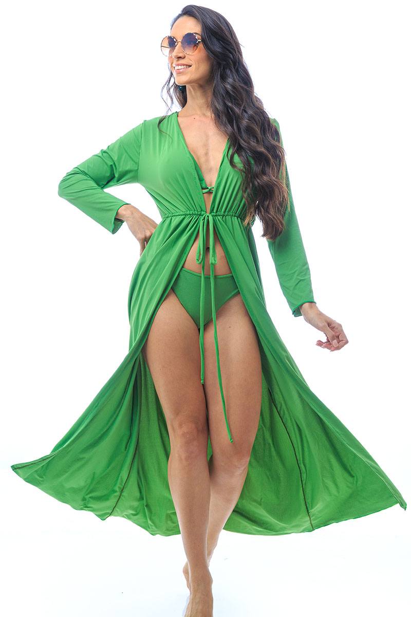 roupas de praia fluidas e longas