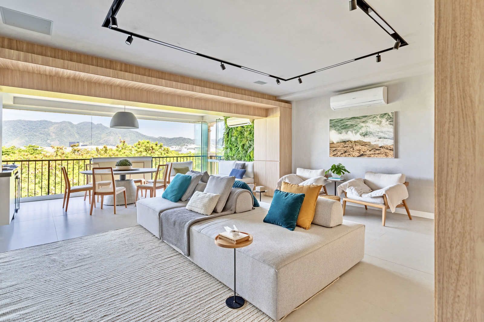 ideias decoração varanda pequena integrada
