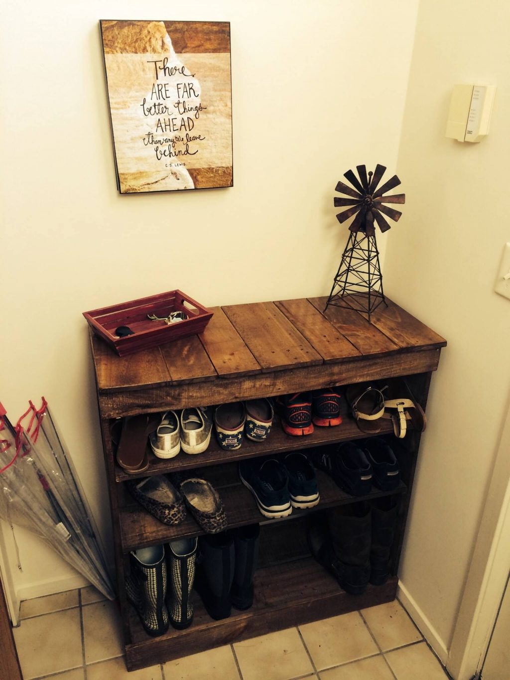 ideias de organização de sapatos