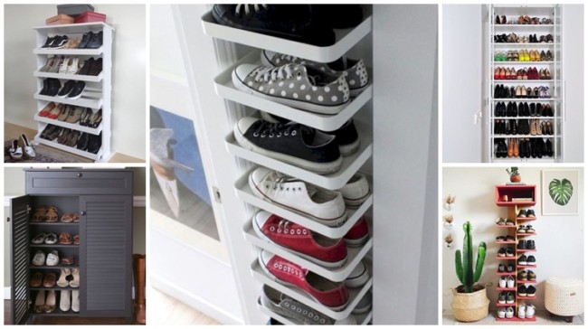 sapateira fina para quarto pequeno