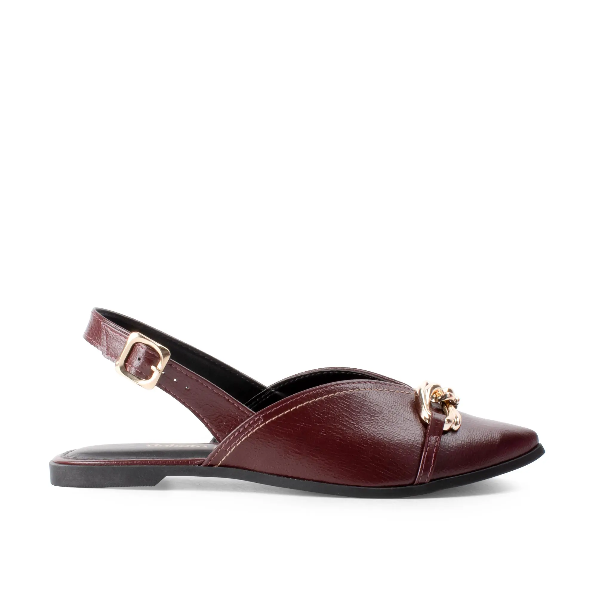 sapatilha slingback bico fino