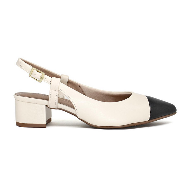 sapatilha slingback com fivela