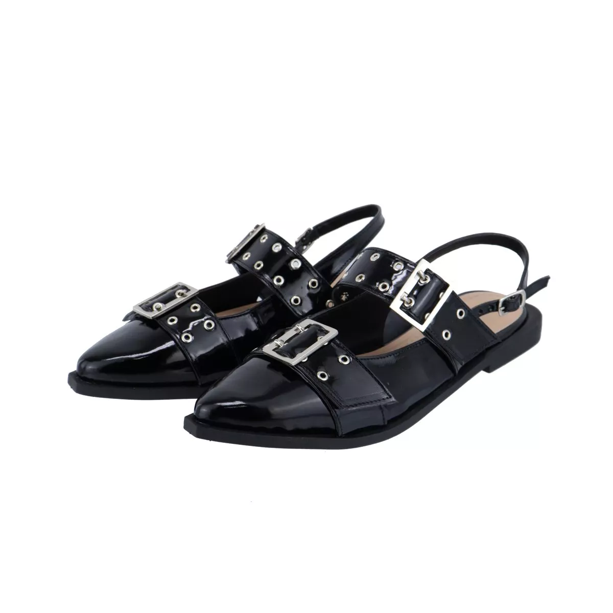 sapatilha slingback preta