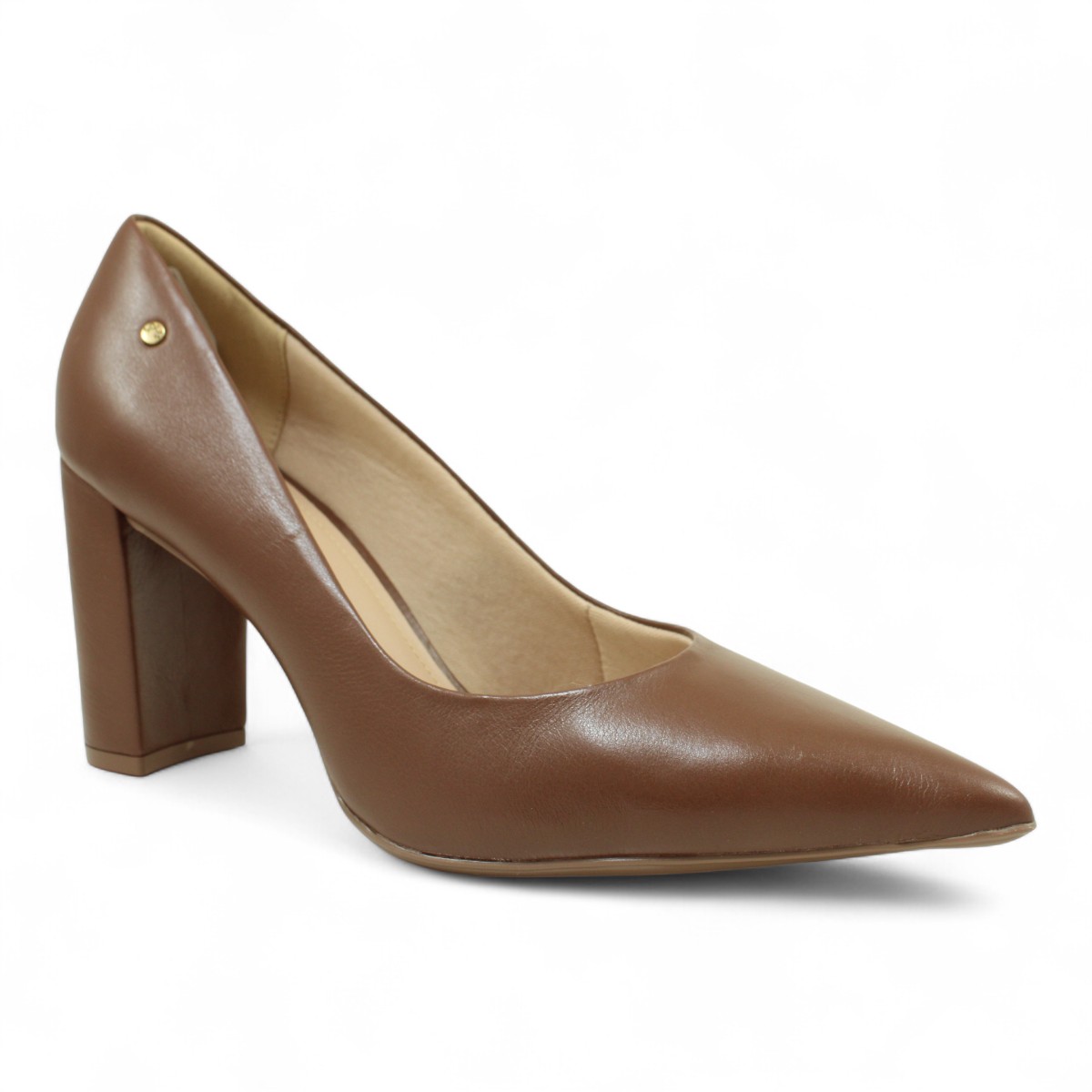 scarpin plataforma salto bloco