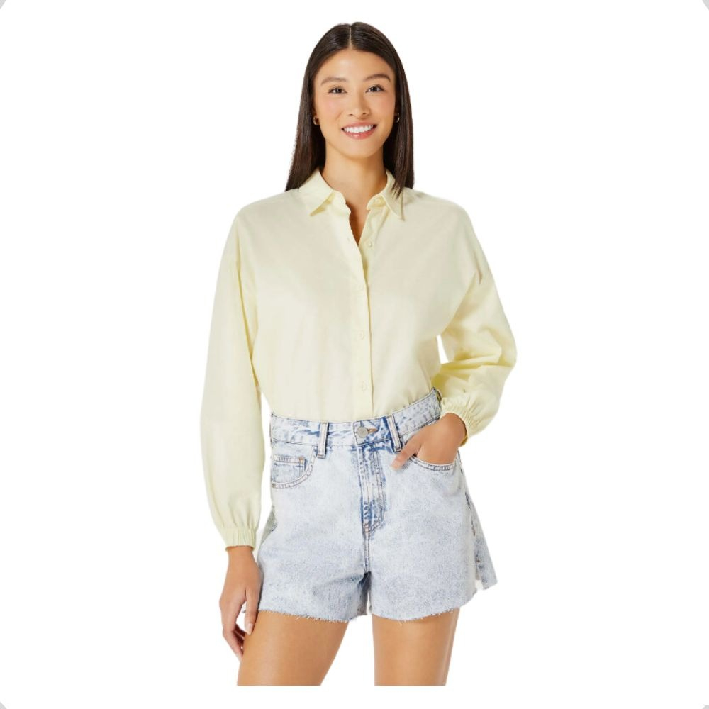 shorts jeans Hering azul claro