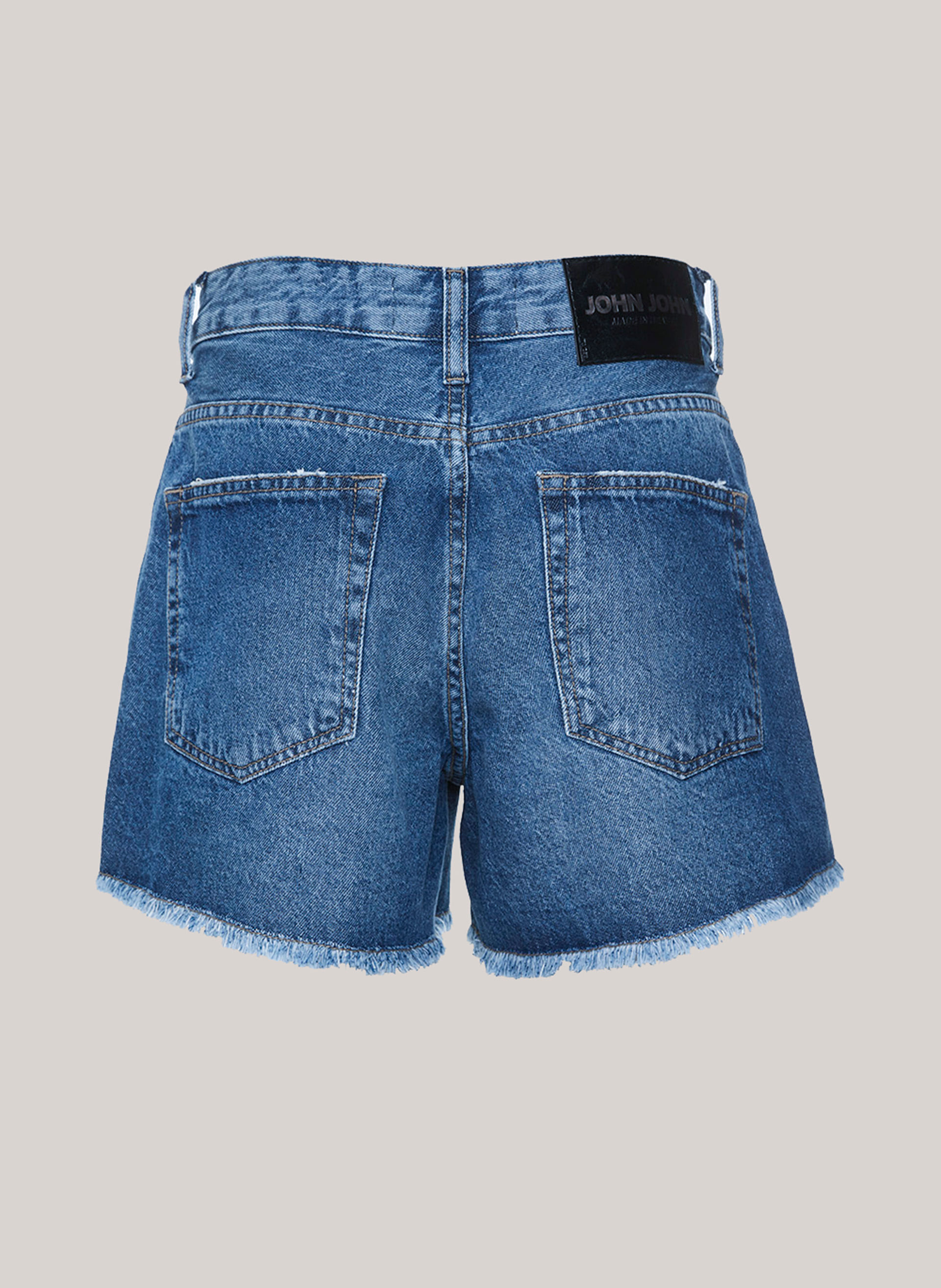 shorts John John feminino cintura alta