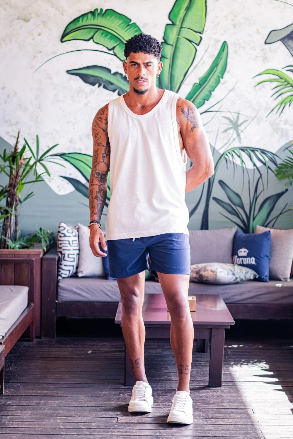 looks com short saia para academia
