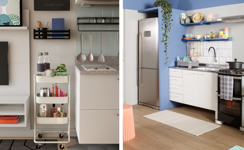 soluções para cozinhas compactas