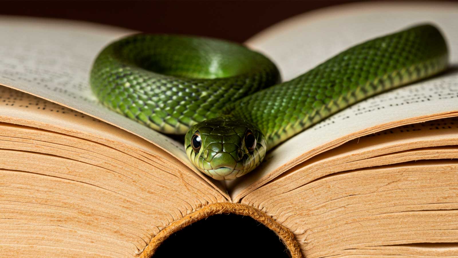 sonhar com cobra verde na água