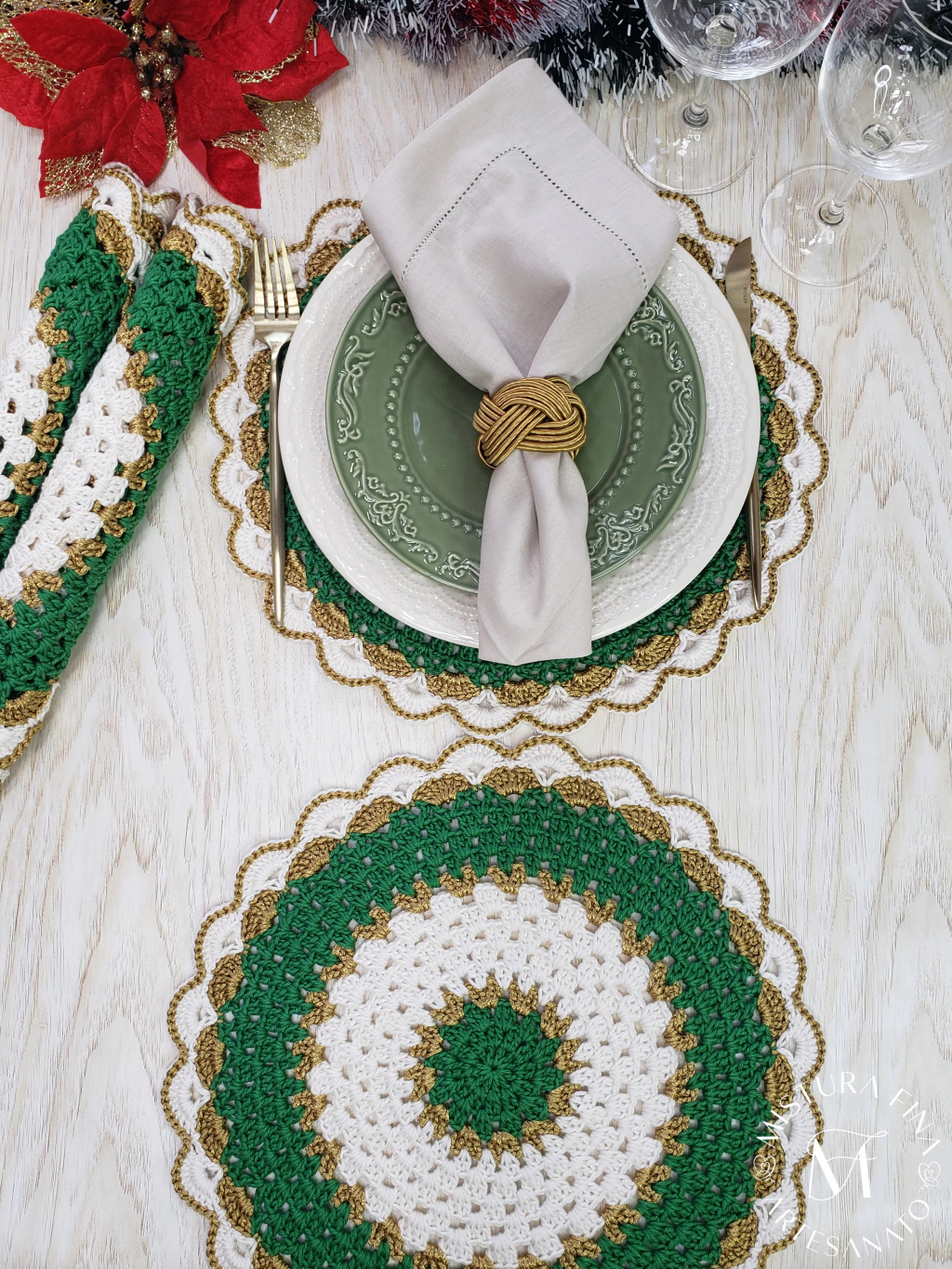 sousplat verde e amarelo mesa brasileira