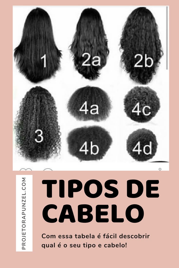 tipos de cabelo e como identificar